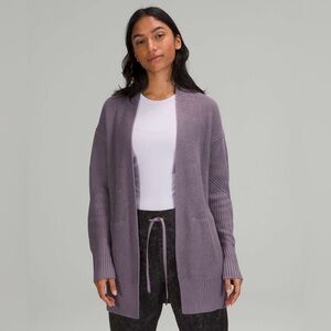Lululemon Cashlu Sweater Wrap Dusky Lavender